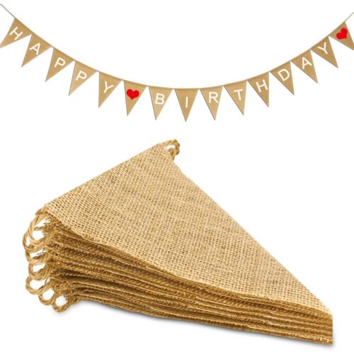 Triangle Burlap Banner