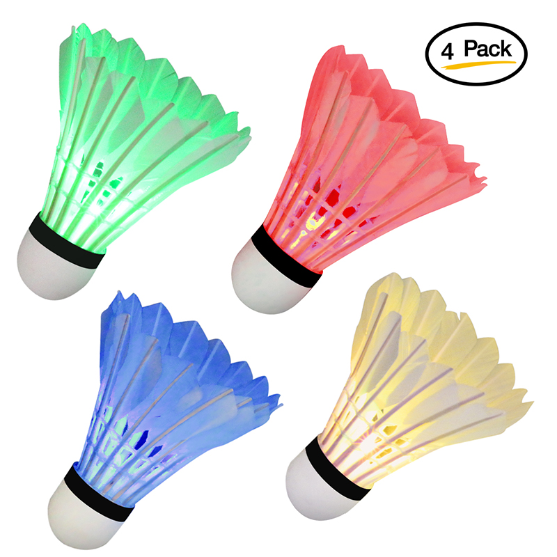 Quinergys ™ Novelty Sport LED Glowing Light-up Badminton Shuttlecock  Feather Shuttle - White - Buy Quinergys ™ Novelty Sport LED Glowing  Light-up Badminton Shuttlecock Feather Shuttle - White Online at Best Prices