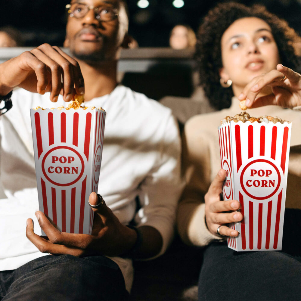 Cardboard Popcorn Containers