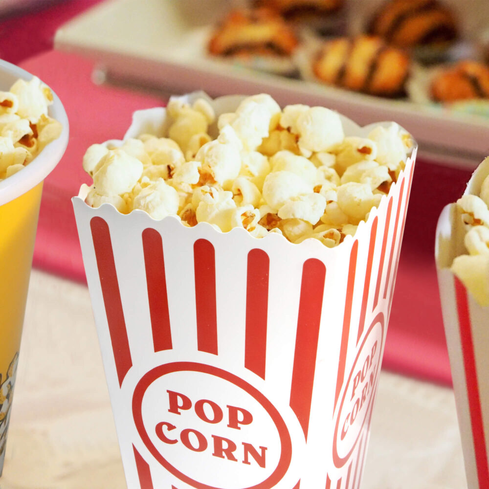 Cardboard Popcorn Containers